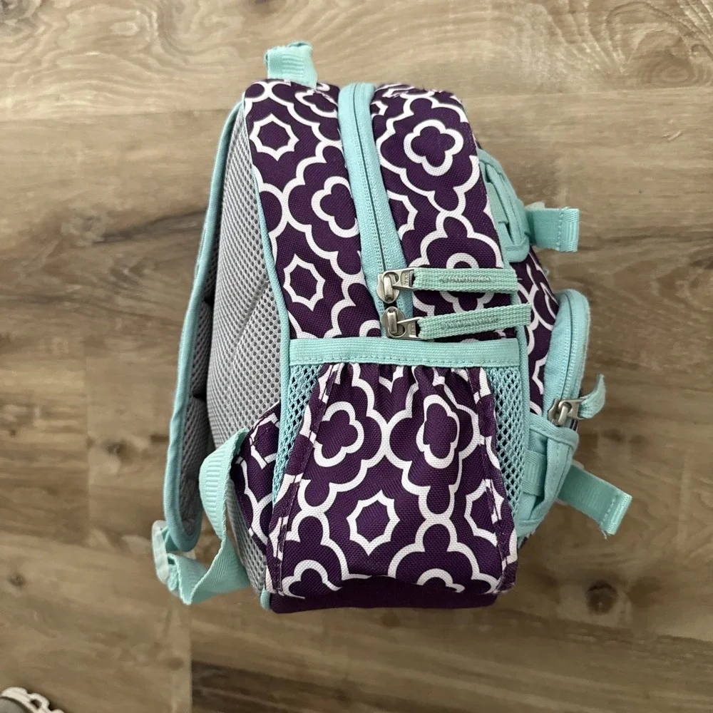 pottery barn kids mini backpack Purple And Teal Geo print